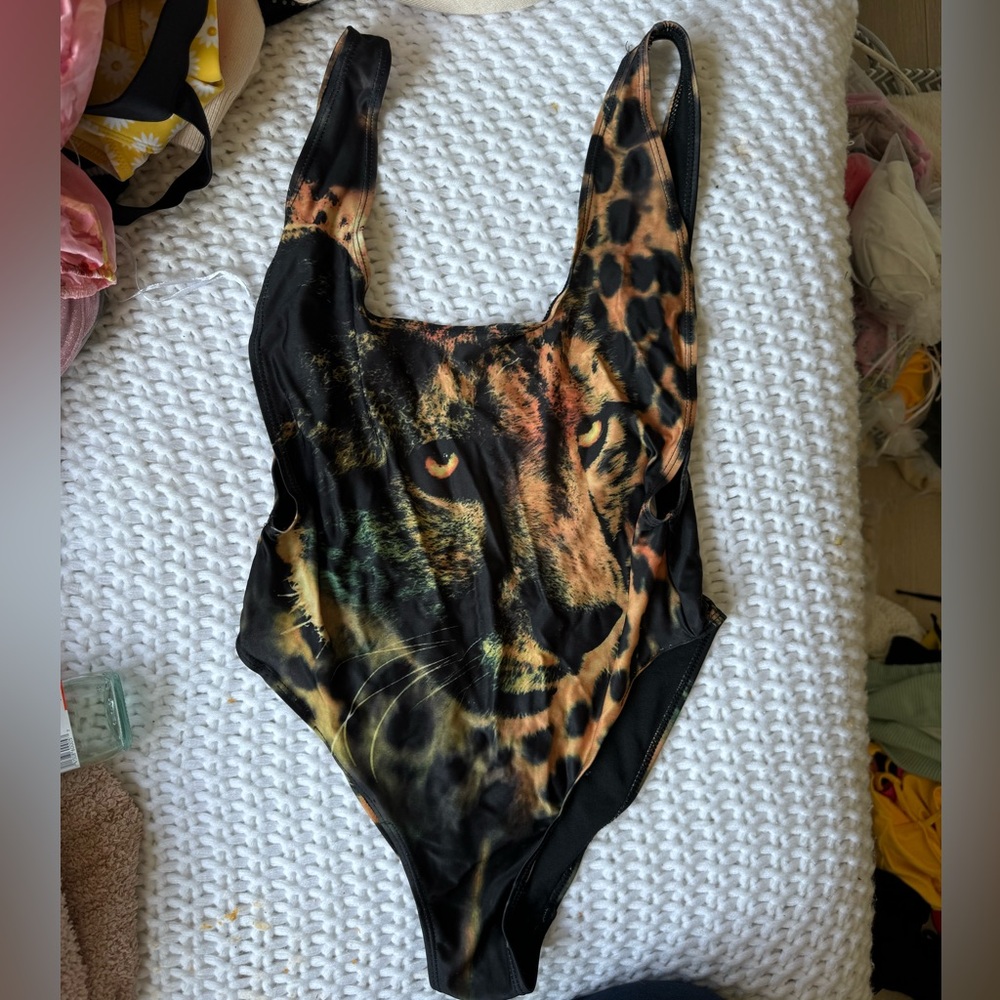 Ocean club lion one piece bathing suit